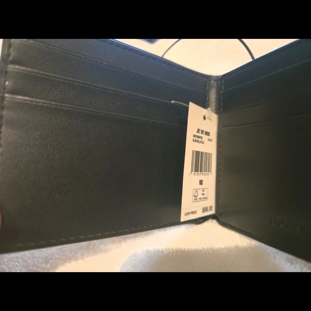 NWT Michael Kors Jet Set Men's Slim BiFold Wallet